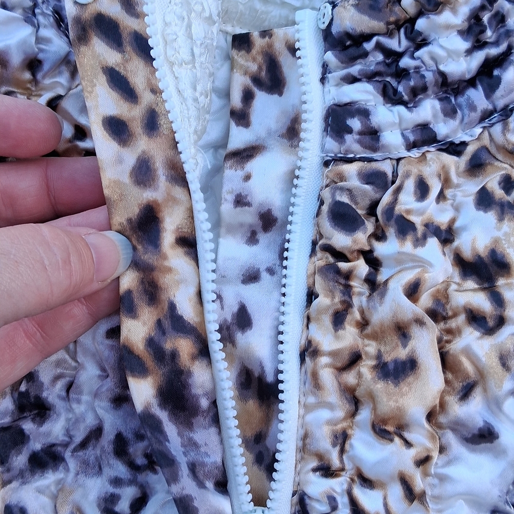 Ruby Rd. Leopard Print Jacket - Brown, Black, Whi… - image 4